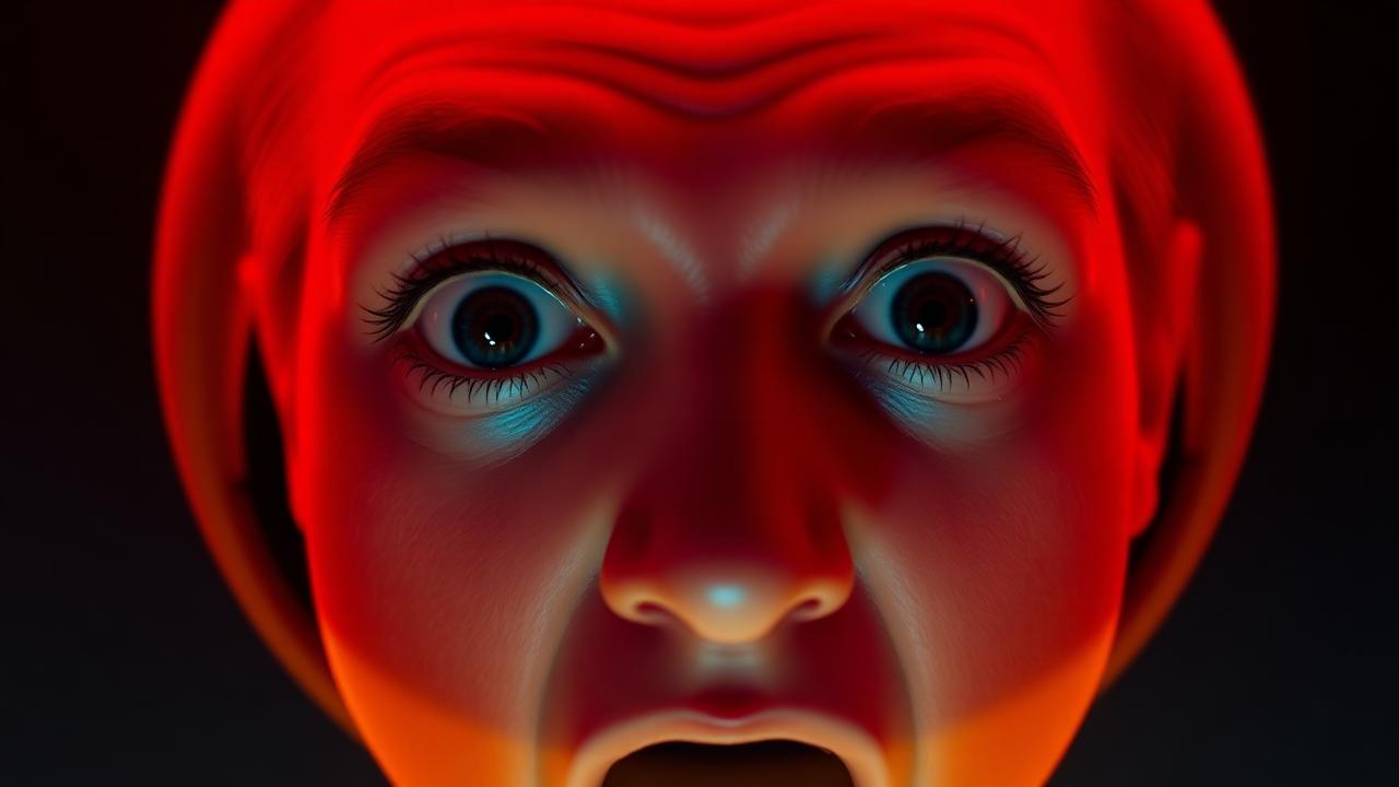 Grid of thumbnail face emotions