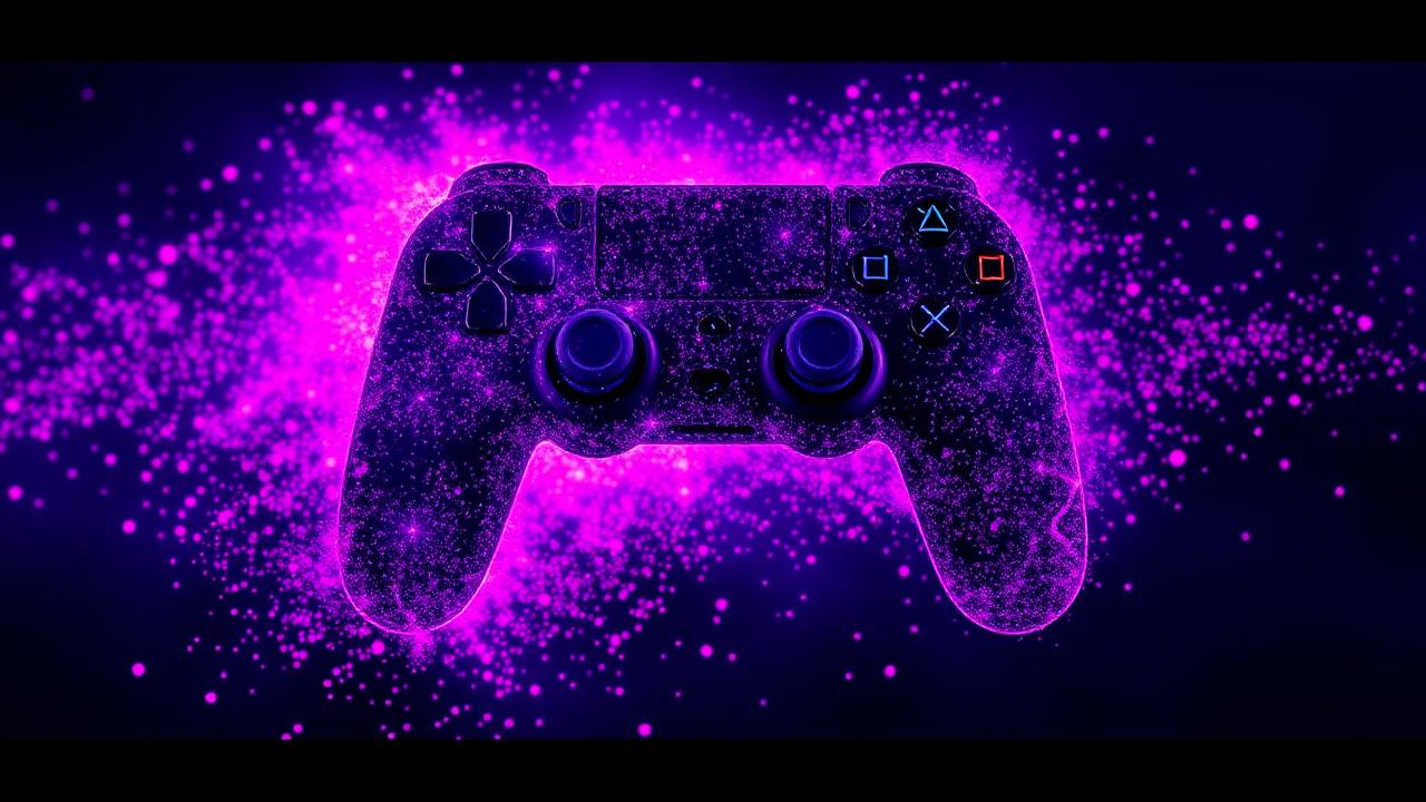 Abstract gaming-style waveform