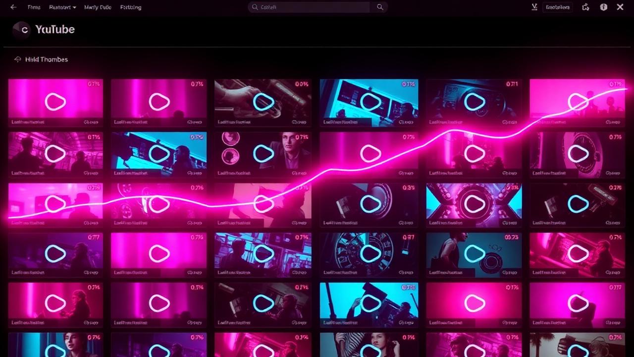 Side-by-side comparison of high-CTR and low-CTR thumbnails